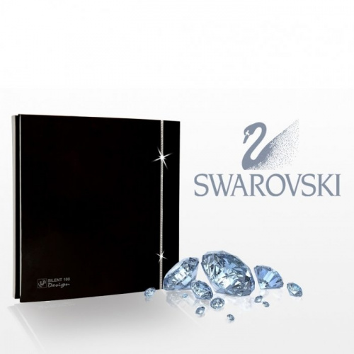 Вытяжка для ванной Soler & Palau SILENT-100 CZ BLACK SWAROVSKI DESIGN (230V 50) фото 2